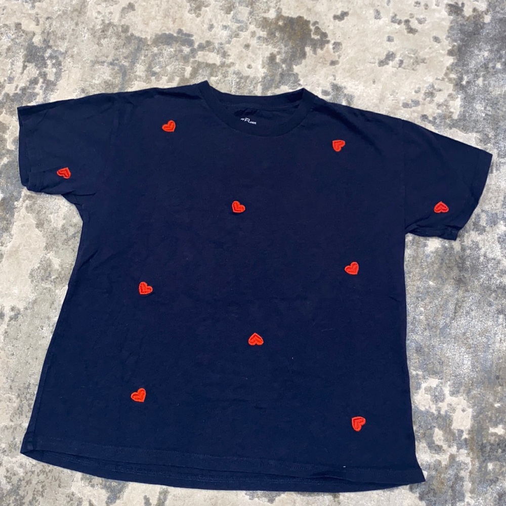 jcrew heart t-shirt